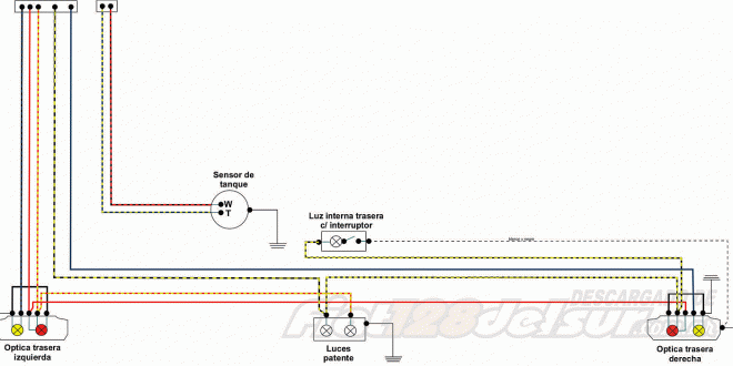Variante Diagrama Eléctrico Fiat 128 Familiar (1973-1978) – Fiat 128